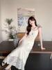 2026 Women's Chic Embroidered Camisole Dress: Sleek Summer Style, Waist-Cinching, Trendy, and Slimming