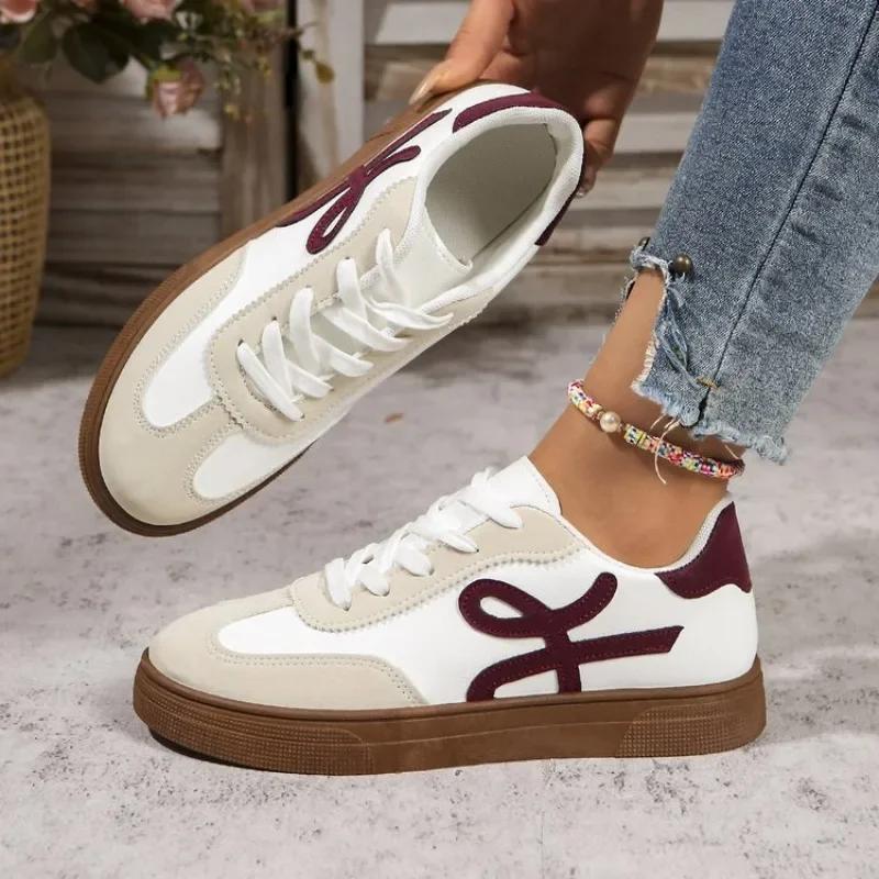 Fashion 2025 Women's Shoes Summer Thick Sole Brown Spring Autumn Breathable Platform Tennis Woman Trend Round Toe Female Casual Sneaker