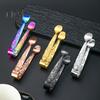 Stainless Steel Ice Cube Clip Rustproof Vibrant Color Comfortable Grip Round Head Sugar Food BBQ Pastry Tongs Kitchen Tool