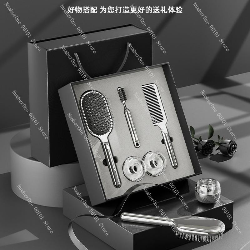 Gift Comb Set for Couples, Air Cushion Gift Box for Special Occasions, Exquisite Birthday Gift Set for Loved Ones