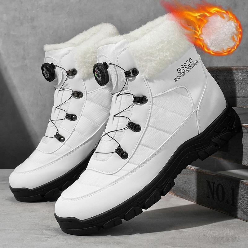 Winter Men Boots Outdoor Snow Boots High Top Cotton Boots with Non Slip  Wear Resistant  Leisure  Versatile Outdoor Plush