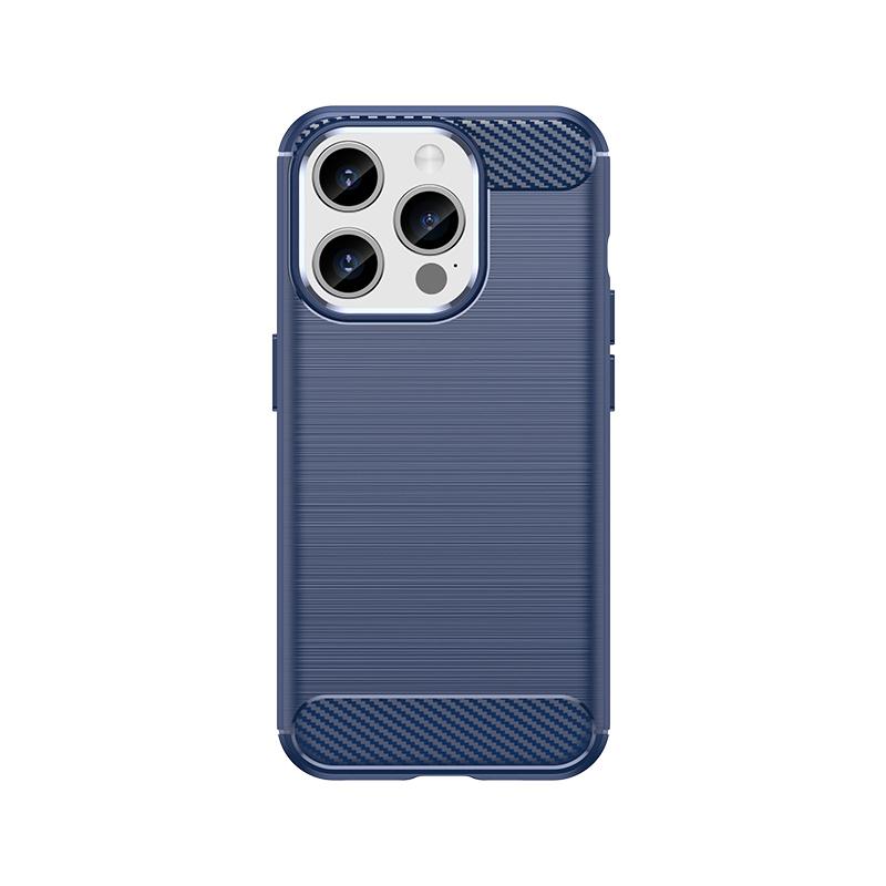 For iPhone 16 Pro Max Case Cover For iPhone 16 Pro Capa Shockproof Bumper Carbon Fiber Soft Silicon Fundas For iPhone 16 Pro Max