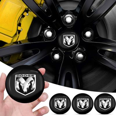 4 pezzi 56mm 60mm Adesivo Ruota Auto Coprimozzo Centrale Cerchio Mozzo Copertura Antipolvere Emblema per Journey Caliber Challenger Charger Ram 1500 Stratus