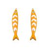 10pcs 5pcs 2pcs 40x8mm Stainless Steel Enamel Fish Charms Pendant DIY Jewelry Making Findings for Necklace Earrings Bracelets