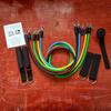 11-Piece Multifunctional Yoga Resistance Band Set with Zinc Alloy Hook