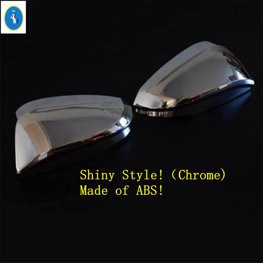 

Door Rearview Mirror Shell Cap Decoration Protection Cover Trim For Toyota Highlander Kluger 2014 - Accessories Exterior Shiny Style