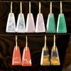 Faceted Trapezoidal Natural Stone Earrings for Women - Luxury Tiger Eye Danglers