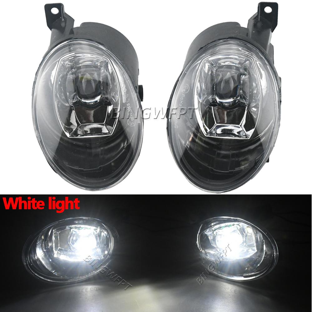 2PCS DRL For VW Golf MK6 2009 2010 2011 2012 2013 Angel Eye Fog Light Car LED Lens Fog Lamp