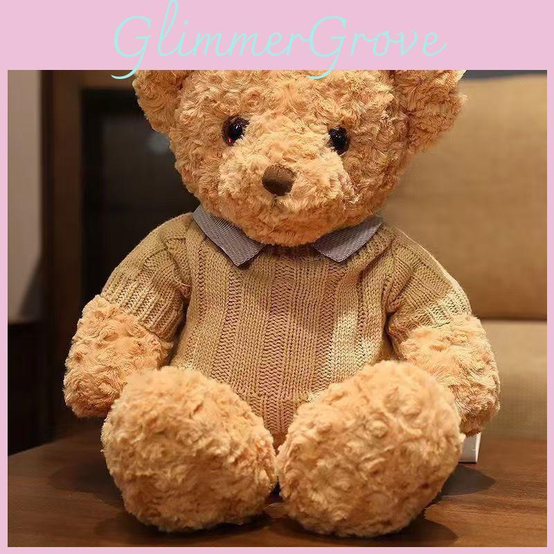 Teddy Plush Bear Toy Stuffed Animal With Pp Cotton Filling Kids Room Decor Doll