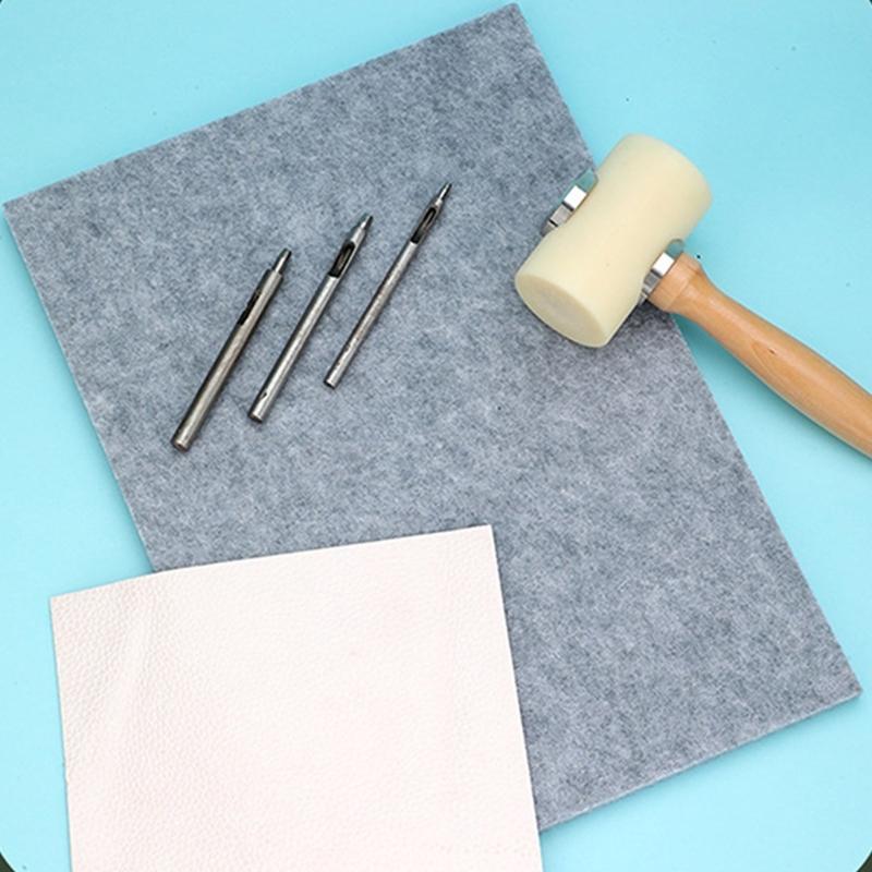 Hole Punch Mat Leather Punching Mat Hole Punching Chisel Mat Sound Insulation Mat for Leather Working