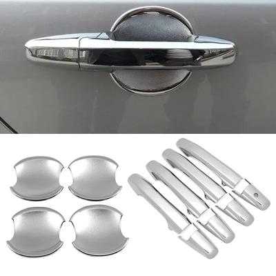 For Honda Civic 2006-2011 8th Gen ABS Car Styling Chrome Side Door Handle Cover Trim & Door Bowl Cover 2007 2008 2009 2010
