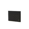 Daks Black Imported Leather Card Holder Louis Embossed Dd Pattern
