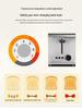 High-Power Stainless Steel Automatic Toaster with Wide Slot