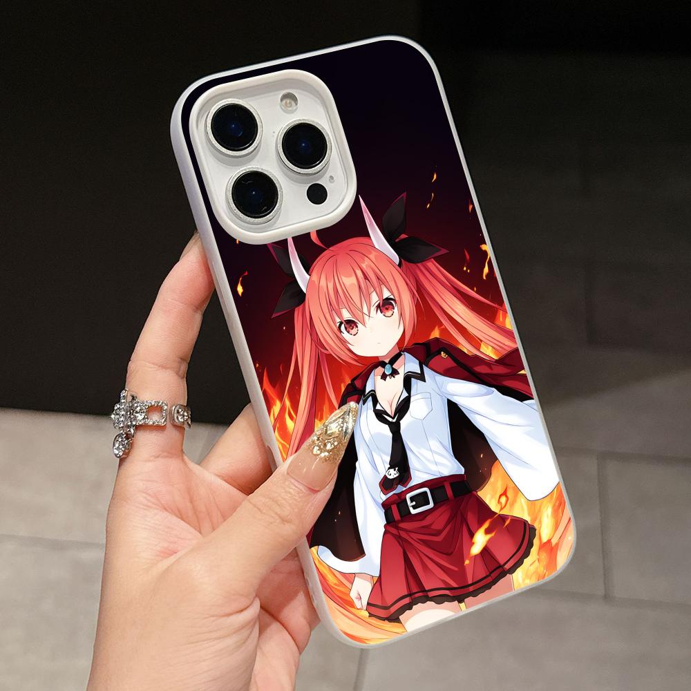 

Date a Live Kotori Itsuka Jelly Double layer White Mobile Phone Case for iPhone 17 16 15 14 13 12 11 Air Pro Max Plus Protective iPhone 15
