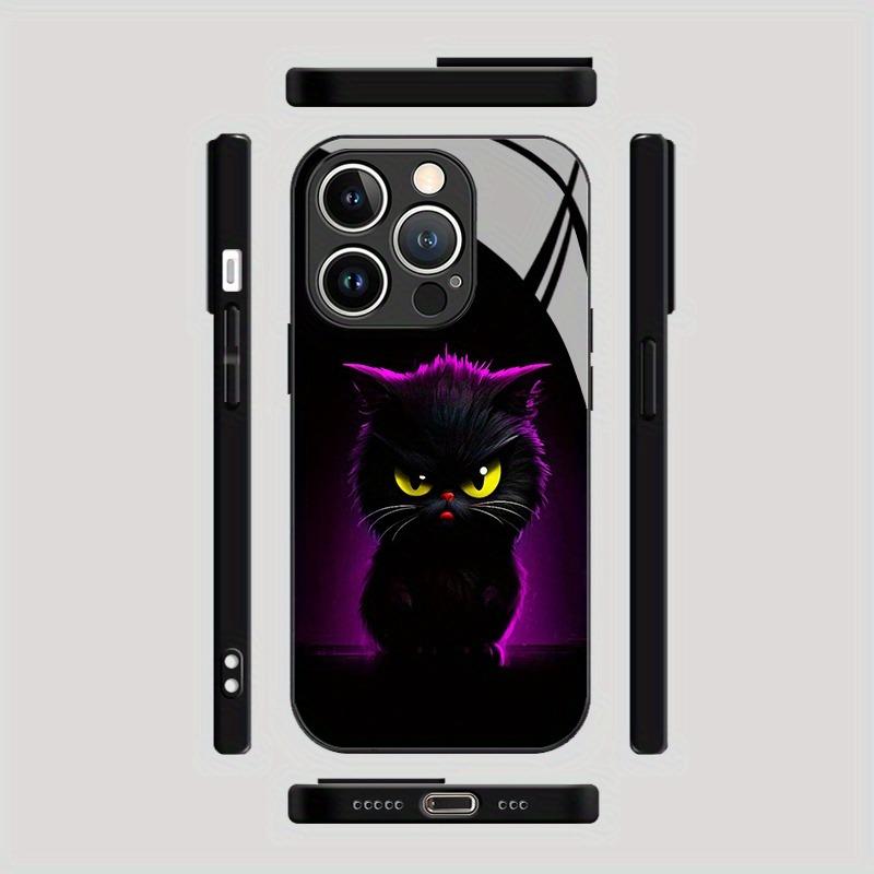 Süße Katze Aufdruck Gehärtetes Glas Material Handyhülle Für Samsung Galaxy S25 S24 S23 Ultra Plus FE Stoßfeste Hülle