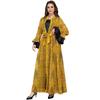 AB318 Women's Ruffle Sleeve Jalabiya: Middle Eastern Evening Two-Piece Dress