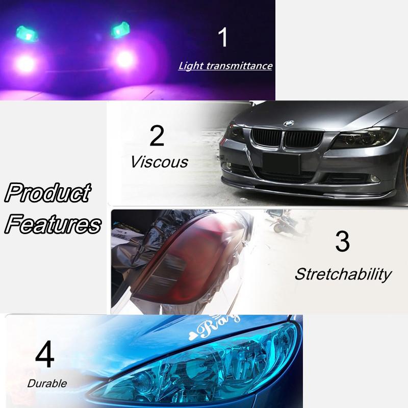 30X120/60CM Auto Lumina farului Spate Nuanțare Styling Film de protecție impermeabilă Vinil Nuanțare Accesorii autocolante auto