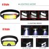 2000LM New COB Soft Lighting Headlights USB Rechargeable Fishing Lights Outdoor Camping Head-mounted Strong Headlights