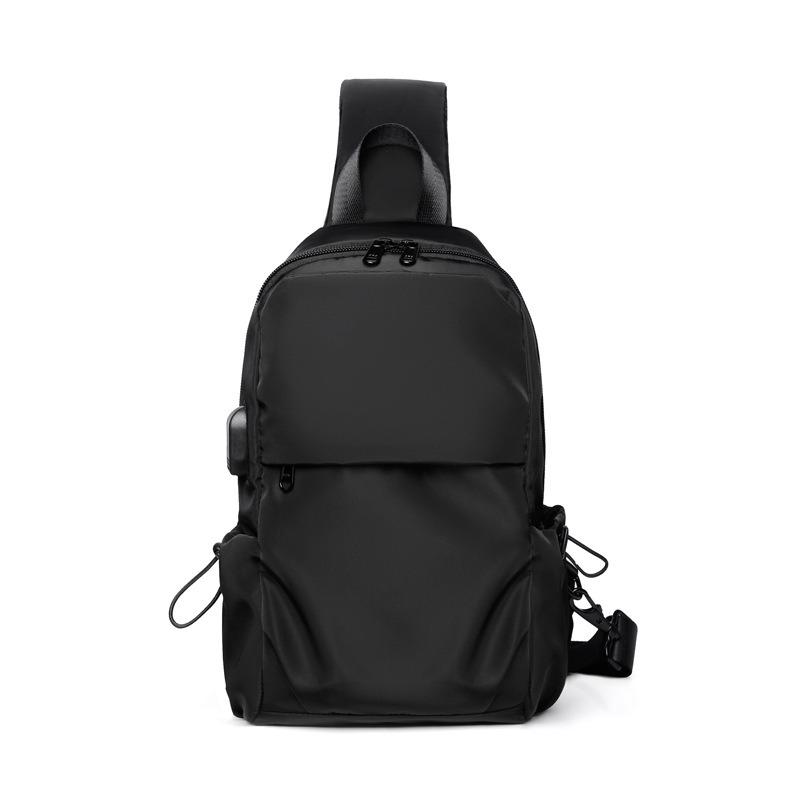 Breast Bag Men's Shoulder Bag Crossbody Bag Charging Gift Leisure Sports Backpack Lightweight
