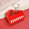 Mini Electronic Keyboard Keychain Portable Musical Instrument Toy Piano Keychain Mini Real Working Finger Piano Keychain