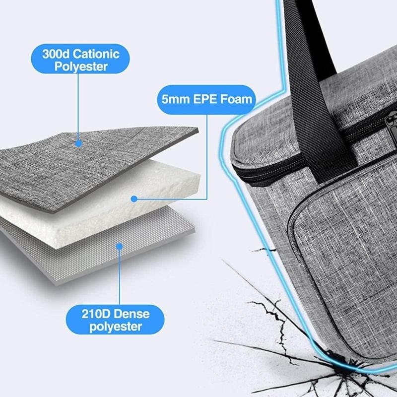 Stijlvolle Reistass voor Mokkenpersen Ambachtelijke Benodigdheden Polyester Opbergtas met Verwijderbare Vulling