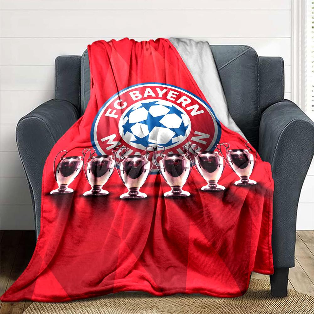 Fc Bayern München Blanket Soft & Cozy Perfect for Bed Picnics Seaside for All Seasons Modern Ideal Gift For Birthday Valentine'S Day