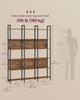 VASAGLE 6-Tier Bookshelf, Book Shelf, Industrial Bookcase, with Steel Frame, for Living Room, Home Office, Bedroom, 24 x 128 x 187.1 cm