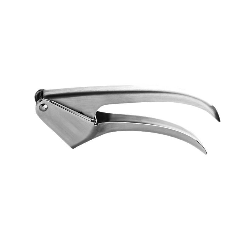 Stainless Steel High-Temperature Resistant Garlic Press - Manual Handheld Kitchen Tool