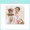 Cute Cartoon Overalls Rabbits And Bear Plush Doll Toys For Children