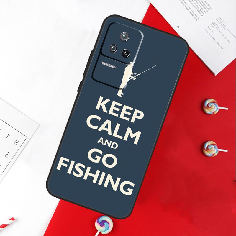 

Keep Calm and Go Fishing Cover For Xiaomi 11T 12T 13T 14T Pro 13 14 15 Ultra POCO X7 Pro X3 X5 X6 F5 F6 M6 Pro Case POCO M6 Pro