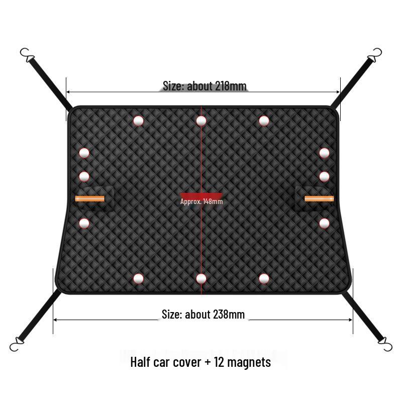 Magnetic Car Windshield Snow & Frost Cover Sunshade - Anti-Freeze Protection