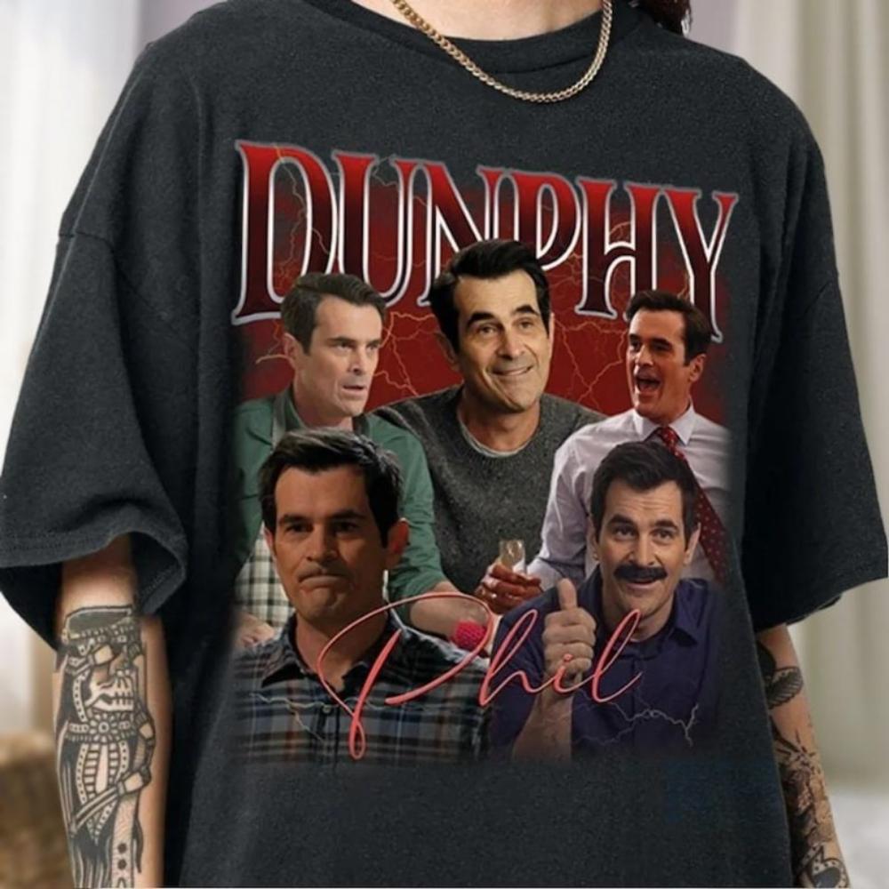 Retro Phil Dunphy Homage The TV Show Tshirt High Quality Cotton Gift for Women Men Unisex Tshirt Classic Camisetas Tops Tee