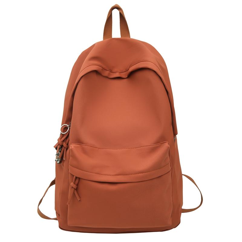 Herren Rucksack mit großem Fassungsvermögen Damen Rucksack einfarbig Studenten Schultasche