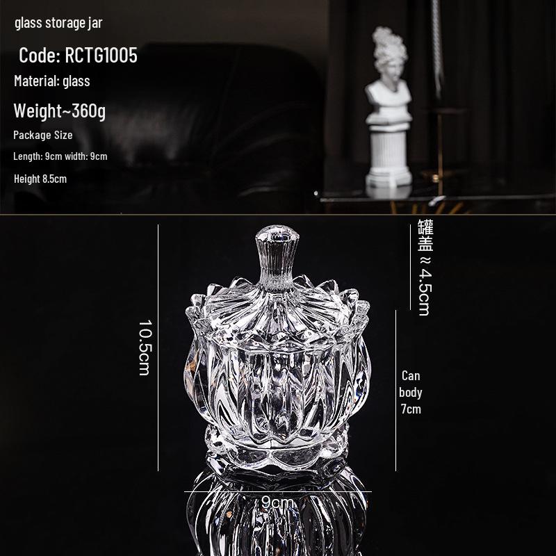 Vaso Contenitore Moderno in Vetro Trasparente: Ideale per Caramelle, Decorazioni per la Casa e Ristoranti, Matrimoni e Composizioni Romantiche
