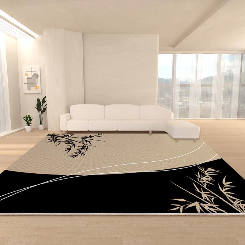 Retro Velvet Waterproof and Washable Carpet – Dirt-Resistant, Easy-Care Living Room/Bedroom Floor Mat