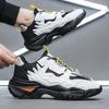 Men Chunky Sneakers Breathable Light Men Mesh Casual Shoes Autumn Platform Fashion Lace-Up Wear-resistant Shoes Tenis Masculino
