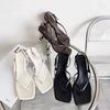 Sandali Estivi 2025 Donna Pelle Completo Femminile Scarpe da Donna Tacchi Alti Comfort Nuovo Tacco Alto Ragazze sandalias planas tacones
