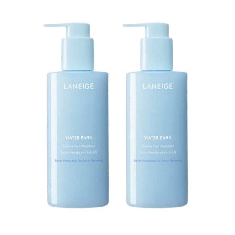 Laneige Water Bank Gentle Gel Cleanser 250ml – Low pH 5.0 Mild Cleanser, Hydrating Barrier Care, Makeup & Sunscreen Removal, Korean Skincare