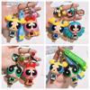 Gute Cartoon Mädchen Powerpuff Geschenktasche Anhänger PVC Puppe Niedlicher Schlüsselanhänger