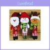 Christmas Decor Santa Snowman Reindeer Fabric Swinging Ornament For Holiday Tree