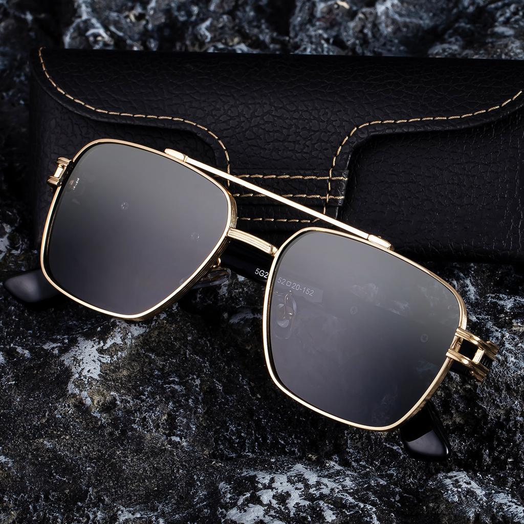 JYL TS Men's Retro Square - Outdoor Sun-Protective Fashion Shades WF-5G286