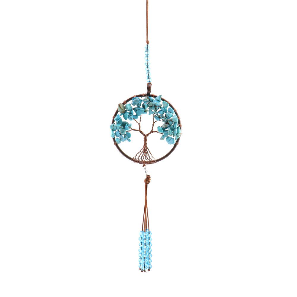 Natural Stone Tassel Car Pendant Sun Catcher