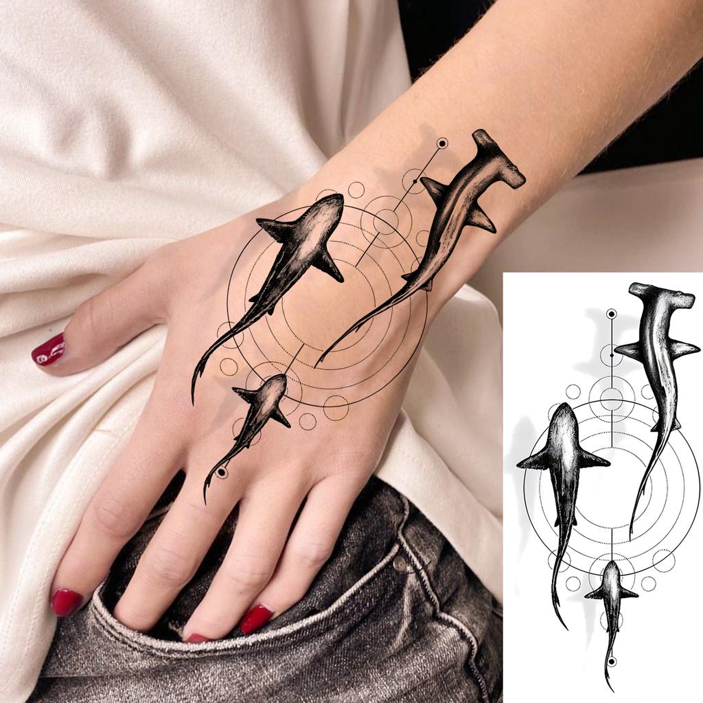 1 Sheet Halloween Dark Gothic Phoenix Temporary Tattoo For Men Women Neck Forearm, Waterproof Realistic Temp Fake Tatoo Stickers
