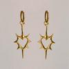 Gothic Punk Style Thorn Heart Earrings Stylish Goth Thorn Heart Earring Jewelry Beautiful Ear Rings Ear Pendant Charm
