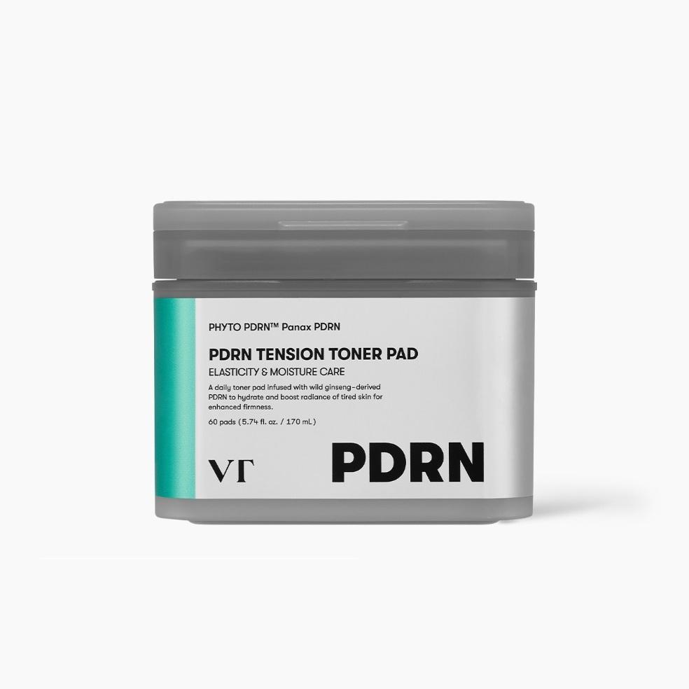VT Cosmetics PDRN Tension Toner Pad Skin Firming & Hydrating Care 170mL 60 Pads