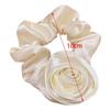 Women Girl Hair Accessories Satin Gloss Hair Scrunchie Rose Hair Rope Hair Bands Flower Hair Ring