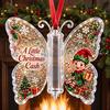 Weihnachtsbaum-Hänge-Dekoration Bargeld-Geschenk-Schmuckstück, Acryl-Schmetterling Geldhalter mit Eingebaut?in Ornament für durchsichtiges Fach, Weihnachtsbaum,