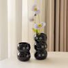 Ceramic Siamese Cat Vase Living Room Bedroom Decoration Ornaments Flower Pot Creative Flower Arrangement Storage Holder