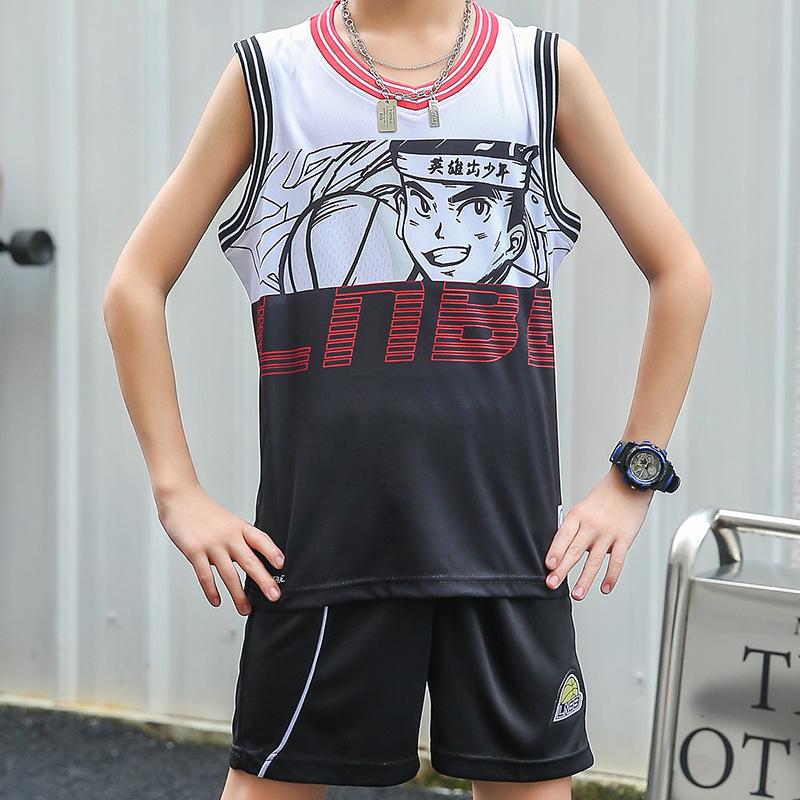 Children's basketball uniforms Boys' primary school competition June 1 Kindergarten prints jerseys to perform animation tide, starting from one piece