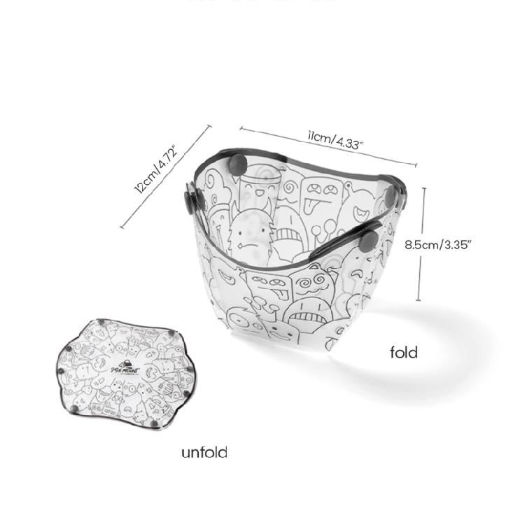 Lightweight Folding Bowl Plate Cup Filter Portable Plastic Picnic Tableware